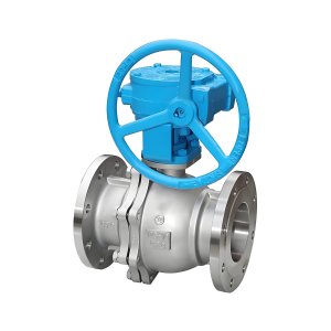 Q341F-16P DN50，DN100不銹鋼渦輪法蘭球閥